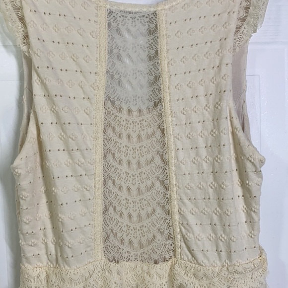 Free People - Short Cream Eyelet Dress XS - Picture 13 of 14